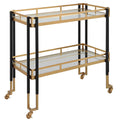 UTTERMOST Kentmore Modern Bar Cart - Cabinets & Bar