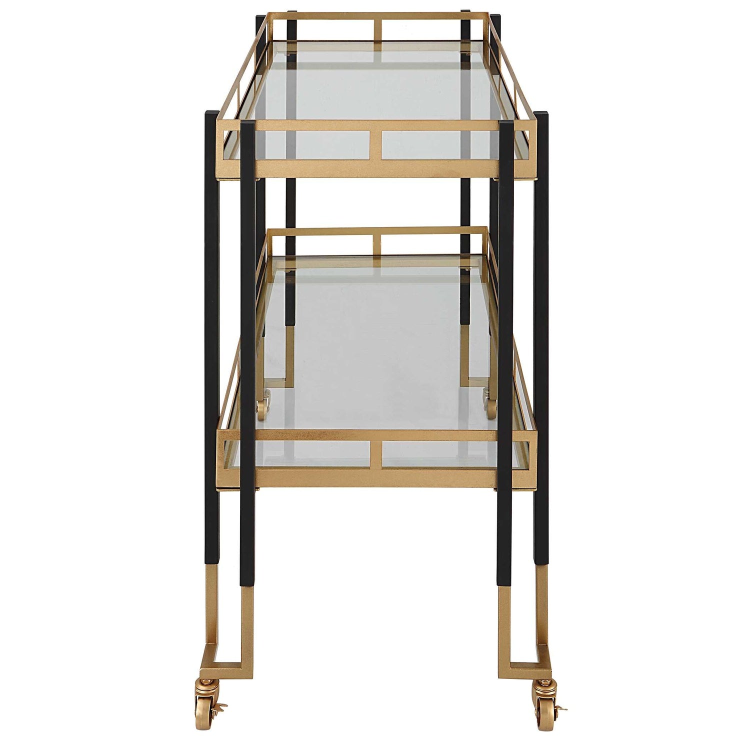UTTERMOST Kentmore Modern Bar Cart - Cabinets & Bar