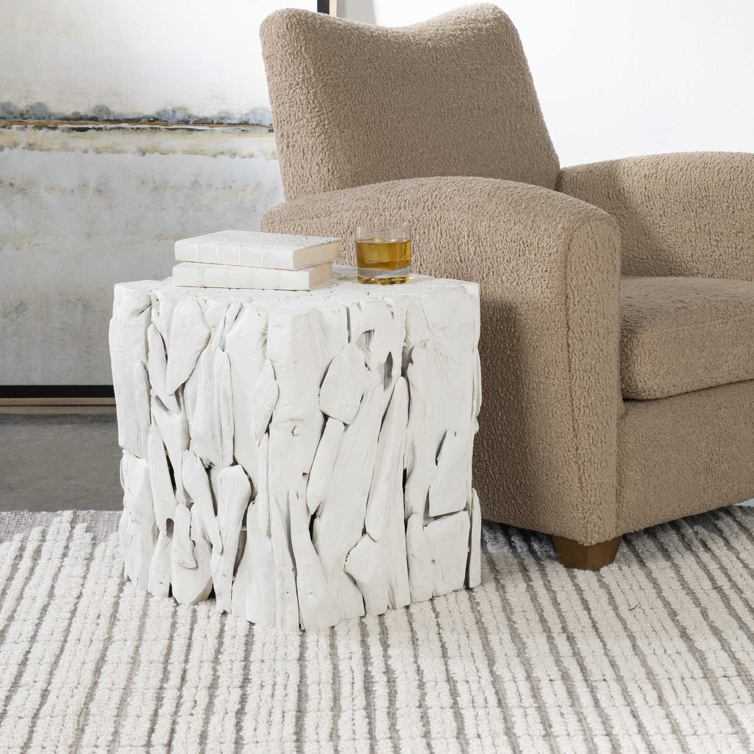 UTTERMOST ROOT BUNCHING CUBE - Decorative Accents