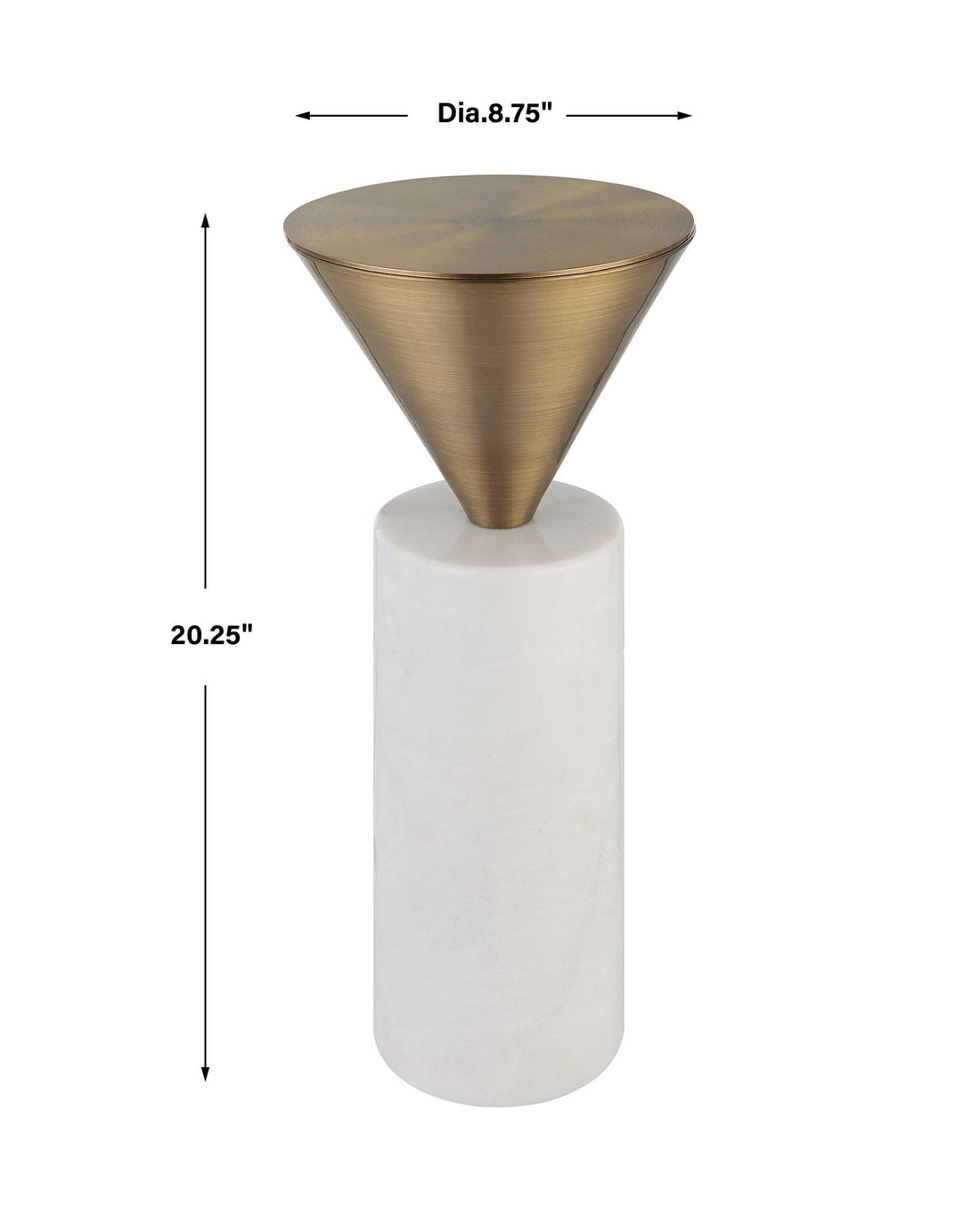 UTTERMOST TOP HAT DRINK TABLE - Side