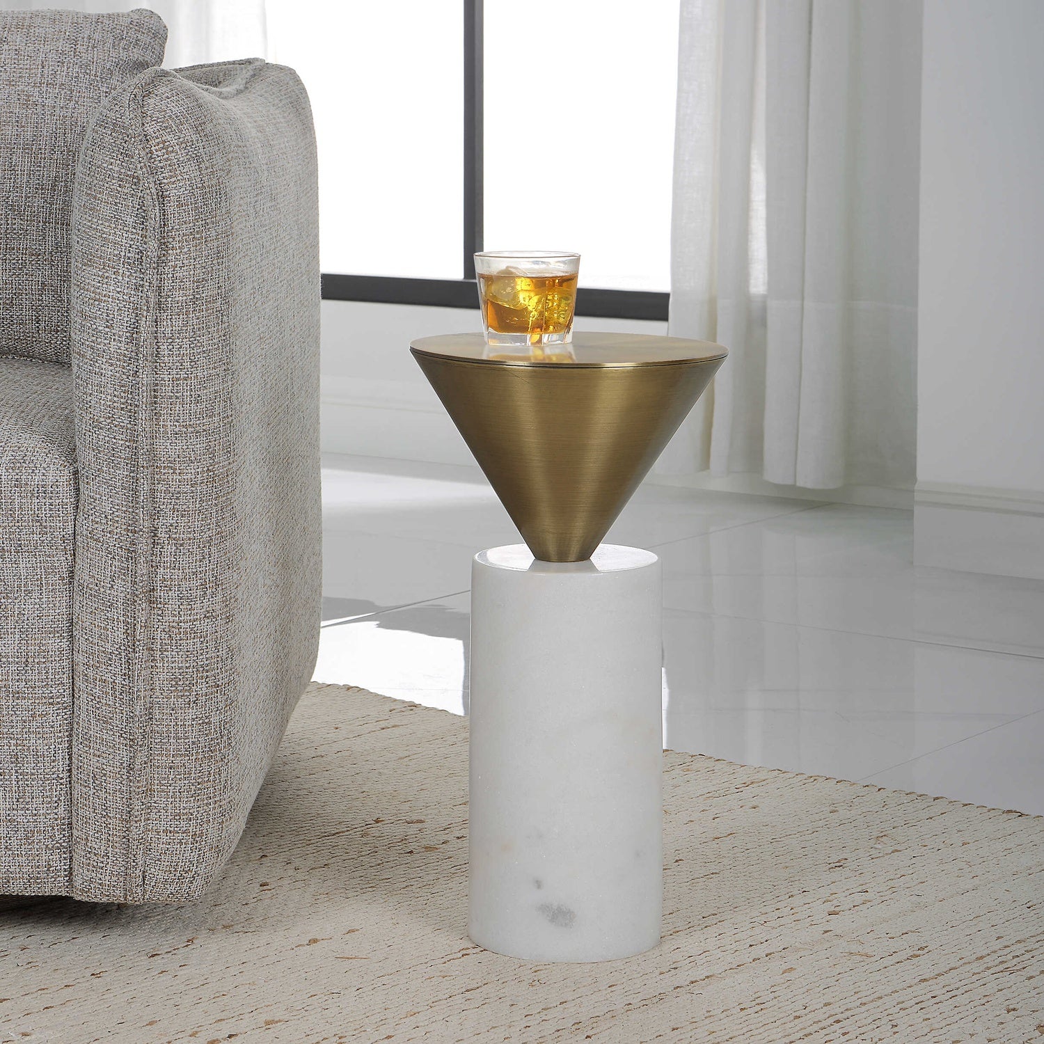 UTTERMOST TOP HAT DRINK TABLE - Side