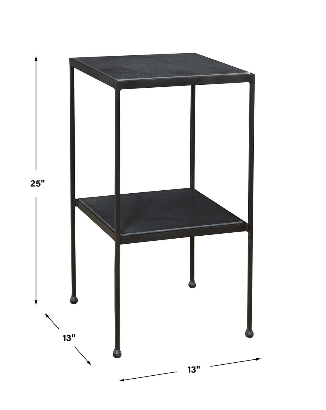 UTTERMOST Sherwood Square Accent Table - Side
