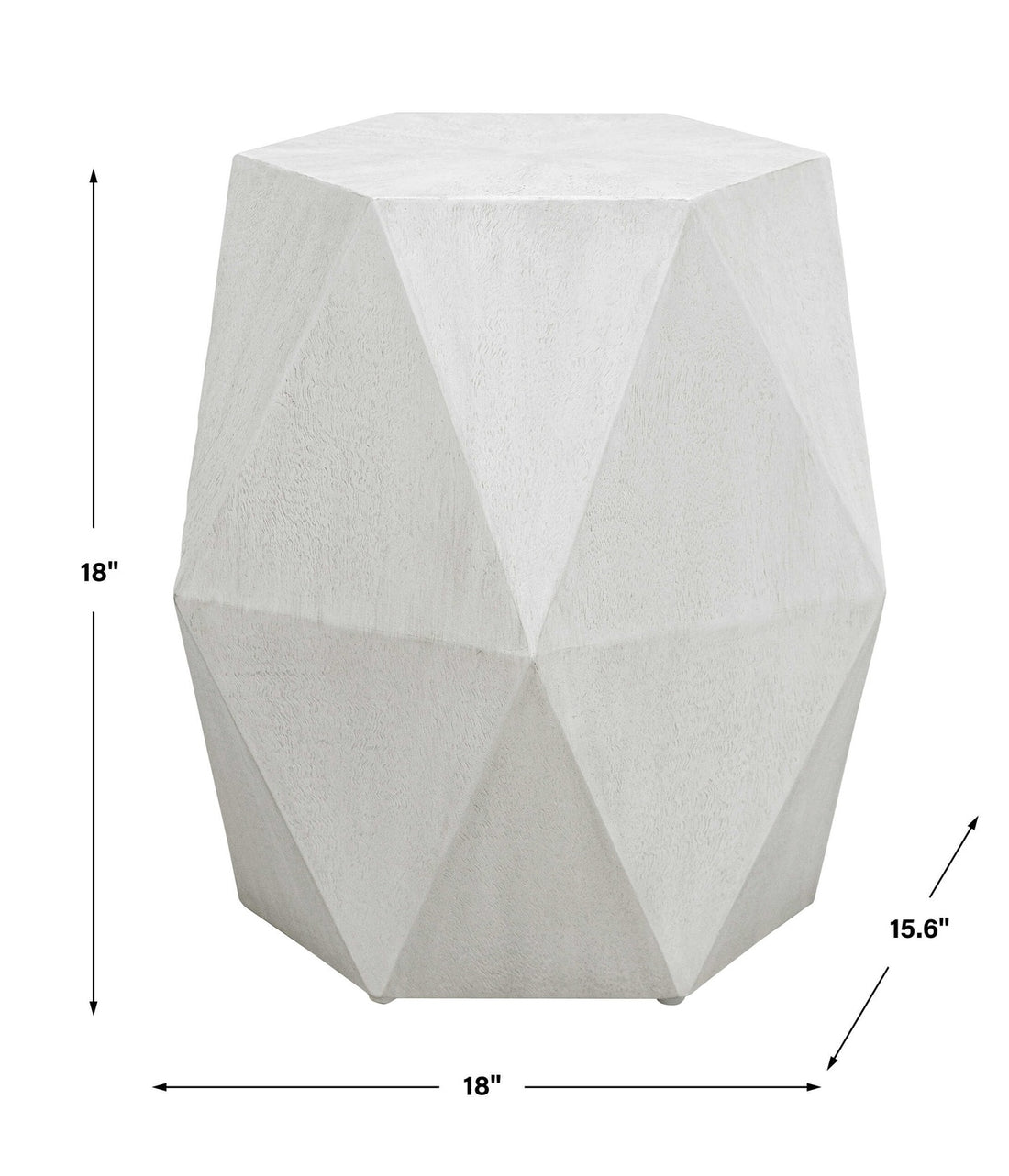 UTTERMOST VOLKER GEOMETRIC ACCENT TABLE - Side
