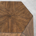 UTTERMOST VOLKER HONEY GEOMETRIC ACCENT TABLE - Side