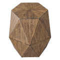 UTTERMOST Volker Honey Geometric Accent Table - Side