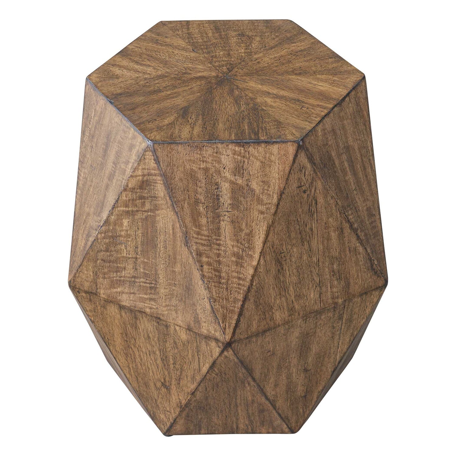 UTTERMOST Volker Honey Geometric Accent Table - Side