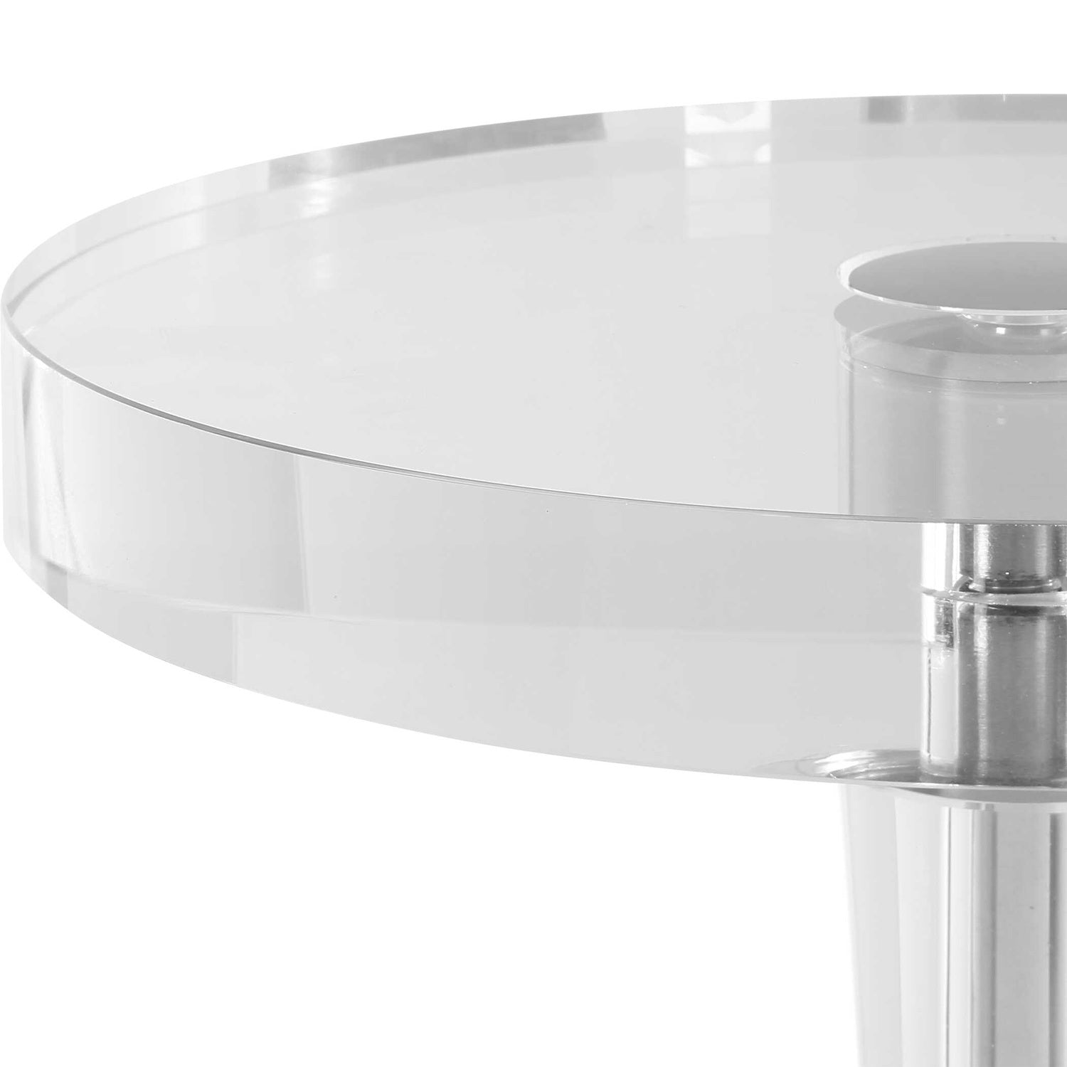 UTTERMOST PRIA CRYSTAL DRINK TABLE - Side