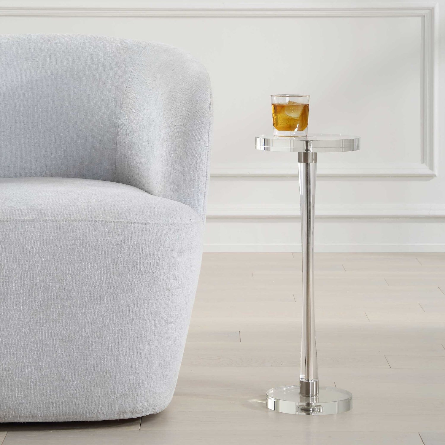 UTTERMOST PRIA CRYSTAL DRINK TABLE - Side