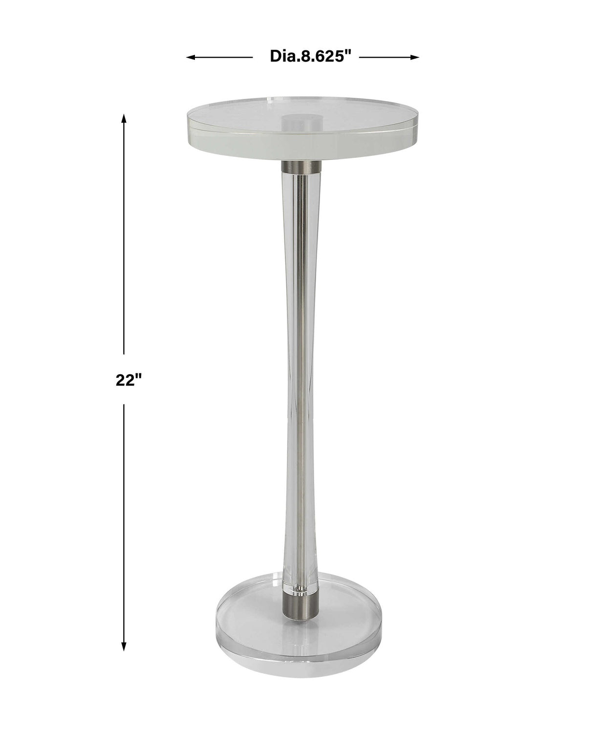 UTTERMOST PRIA CRYSTAL DRINK TABLE - Side