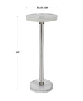 UTTERMOST Pria Crystal Drink Table - Side