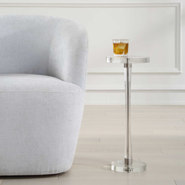 UTTERMOST Pria Crystal Drink Table - Side