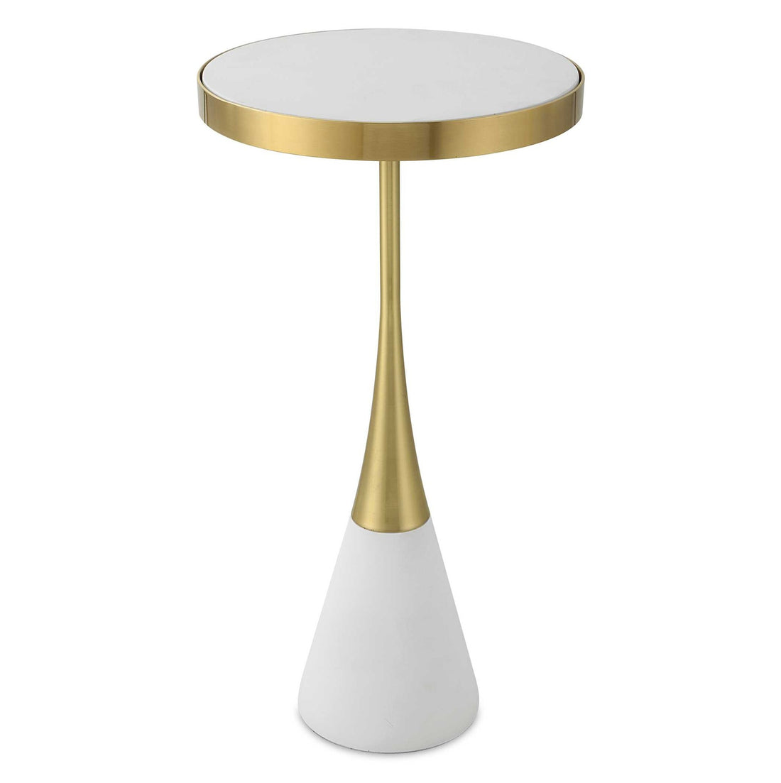 UTTERMOST APEX CONCRETE ACCENT TABLE - Side