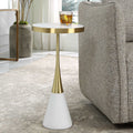 UTTERMOST Apex Concrete Accent Table - Side