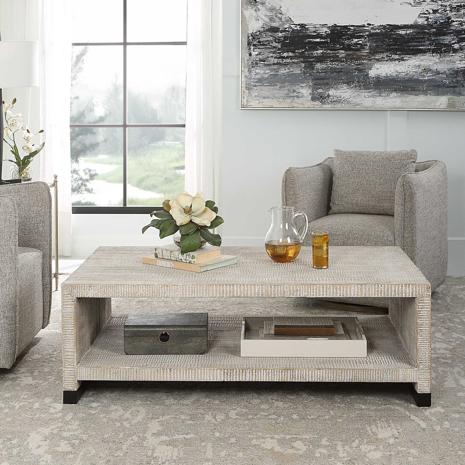 UTTERMOST BOSK WASHED COFFEE TABLE - Coffee