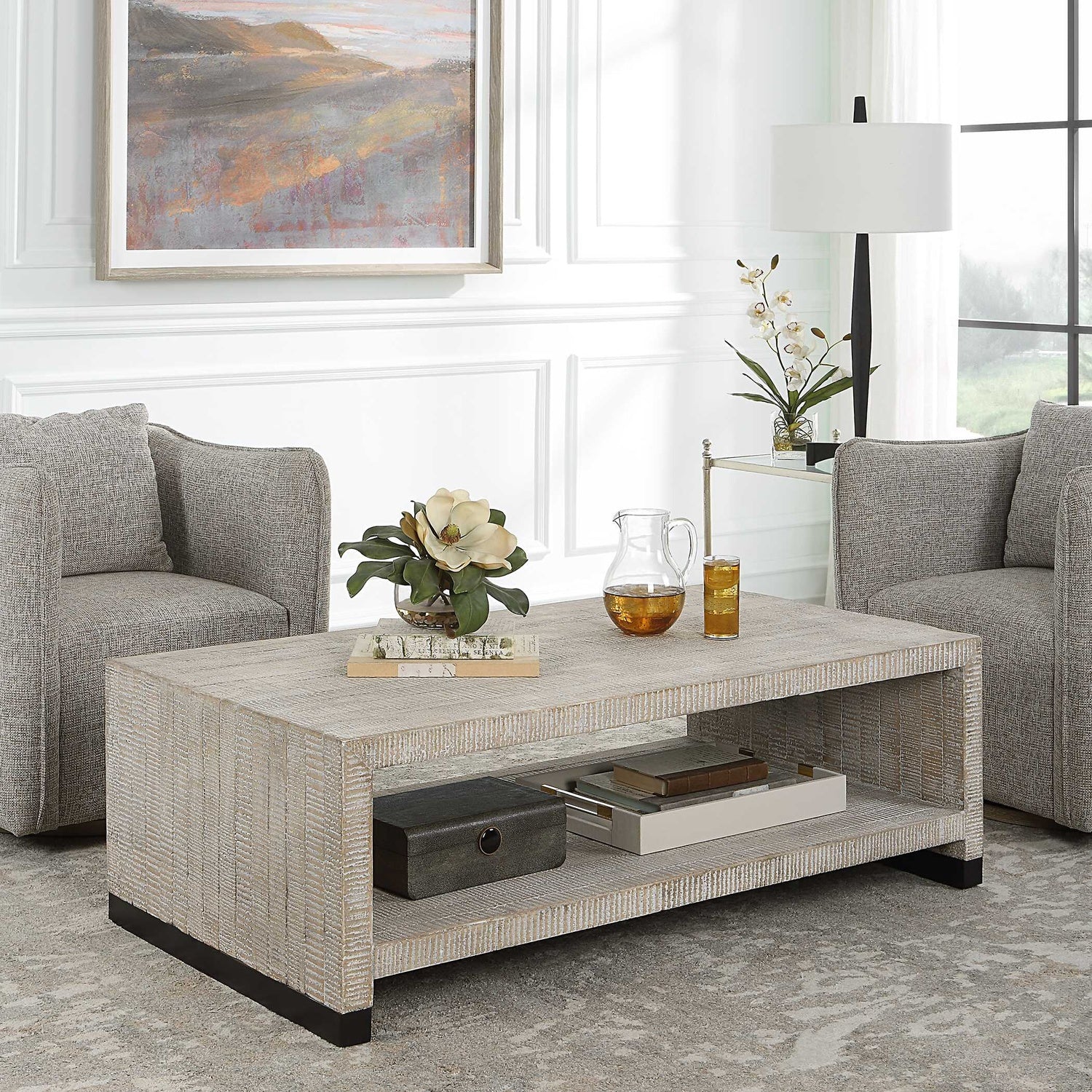 UTTERMOST BOSK WASHED COFFEE TABLE - Coffee