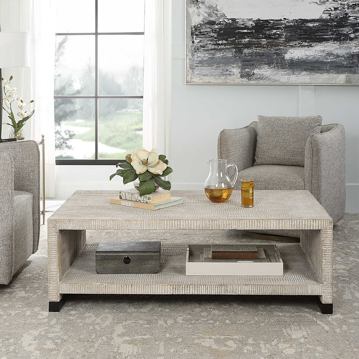 UTTERMOST Bosk Washed Coffee Table - Coffee
