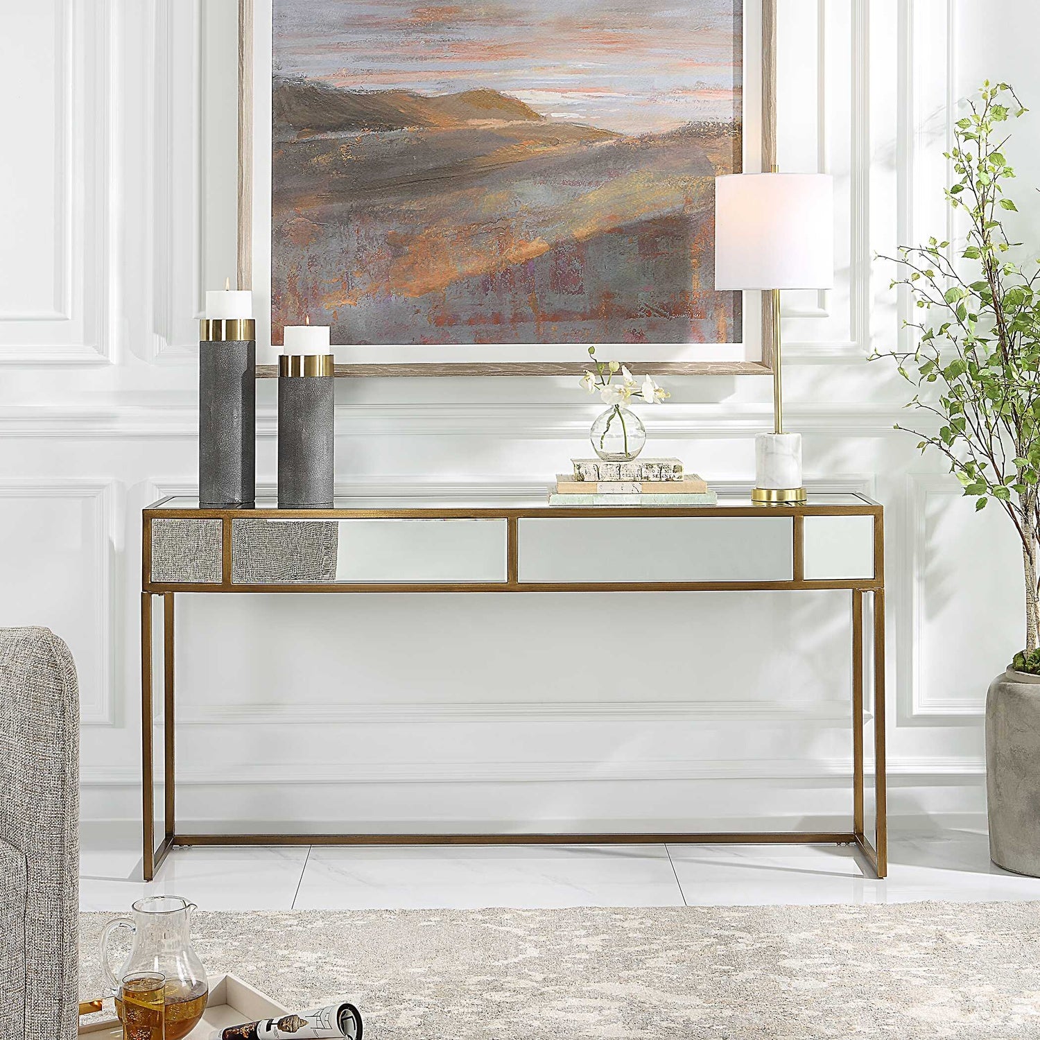 UTTERMOST REFLECT CONSOLE TABLE - Consoles