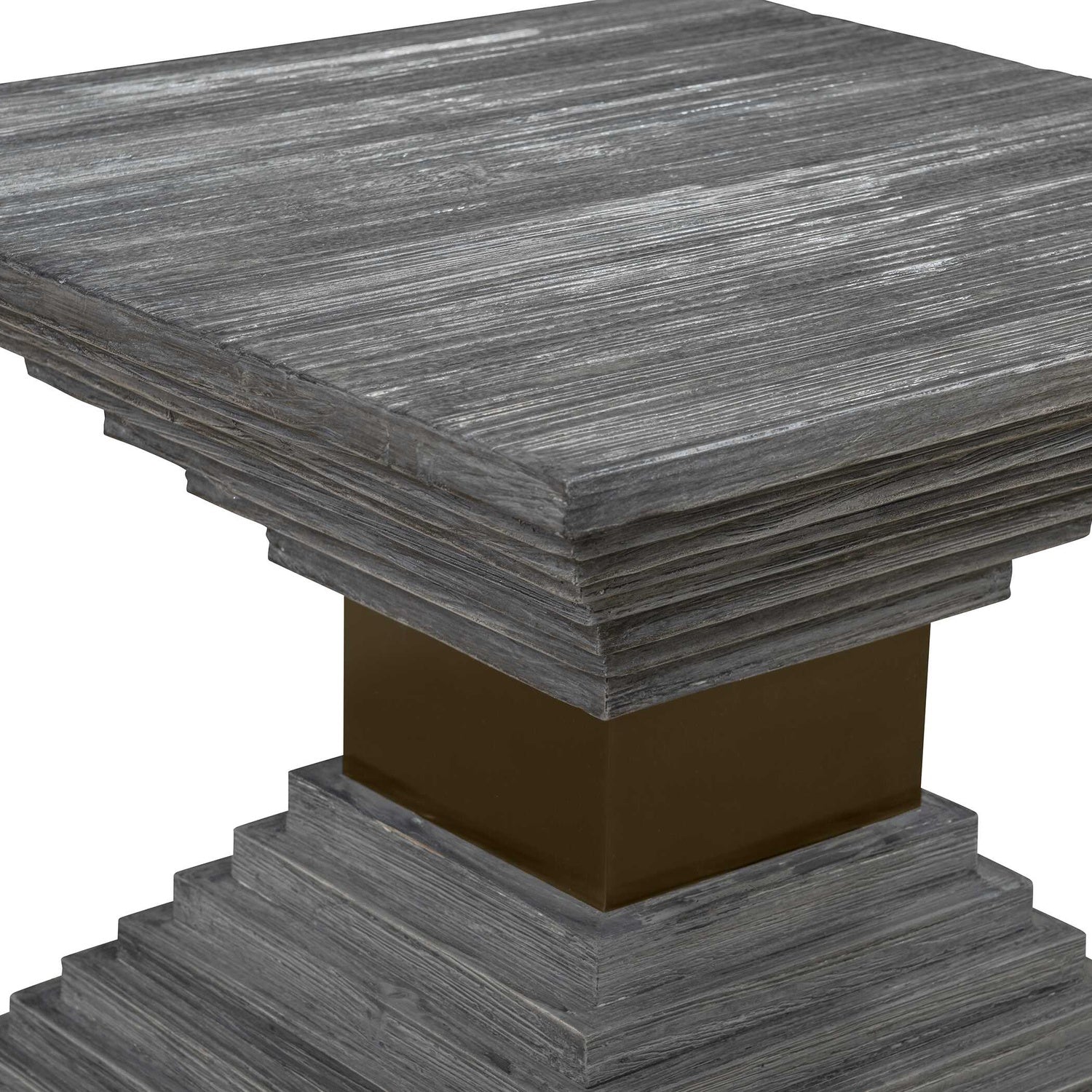 UTTERMOST ANDES GEOMETRIC ACCENT TABLE - Side