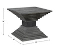 UTTERMOST ANDES GEOMETRIC ACCENT TABLE - Side