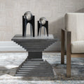 UTTERMOST ANDES GEOMETRIC ACCENT TABLE - Side