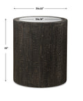 UTTERMOST Sequoia Drum Table - Side