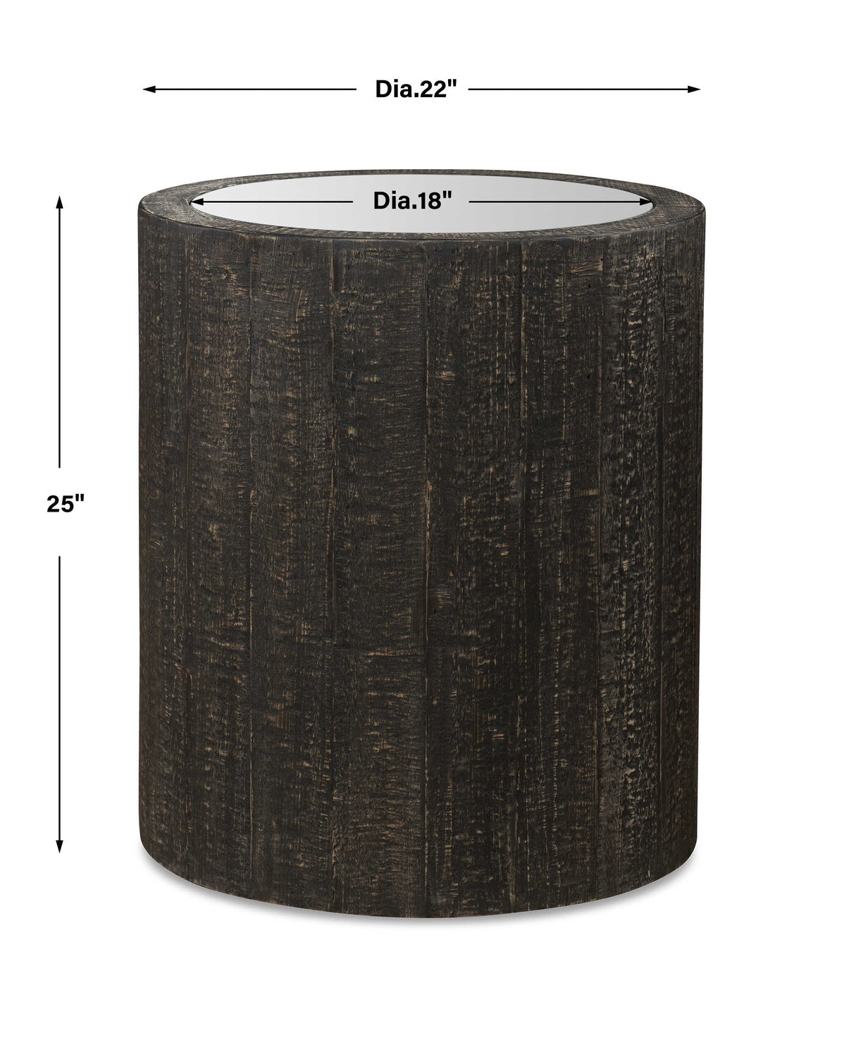 UTTERMOST Sequoia Drum Table - Side