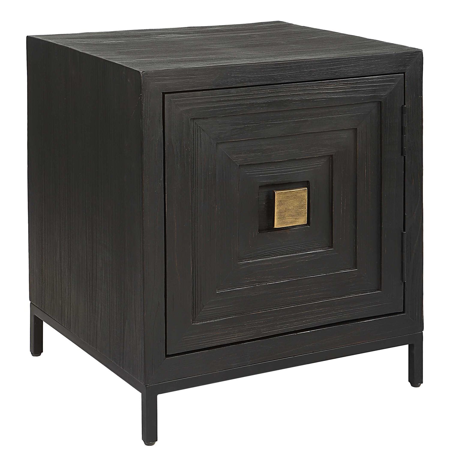 UTTERMOST AIKEN GEOMETRIC CABINET / END TABLE - Cabinets & Bar