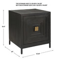 UTTERMOST AIKEN GEOMETRIC CABINET / END TABLE - Cabinets & Bar