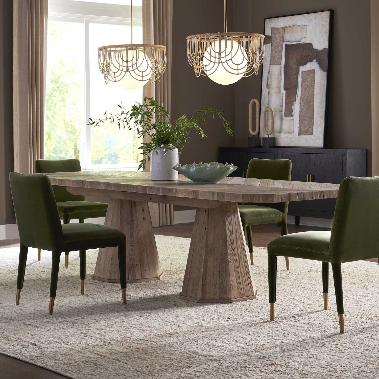 UTTERMOST Caledon Dining Table - Dining Chairs