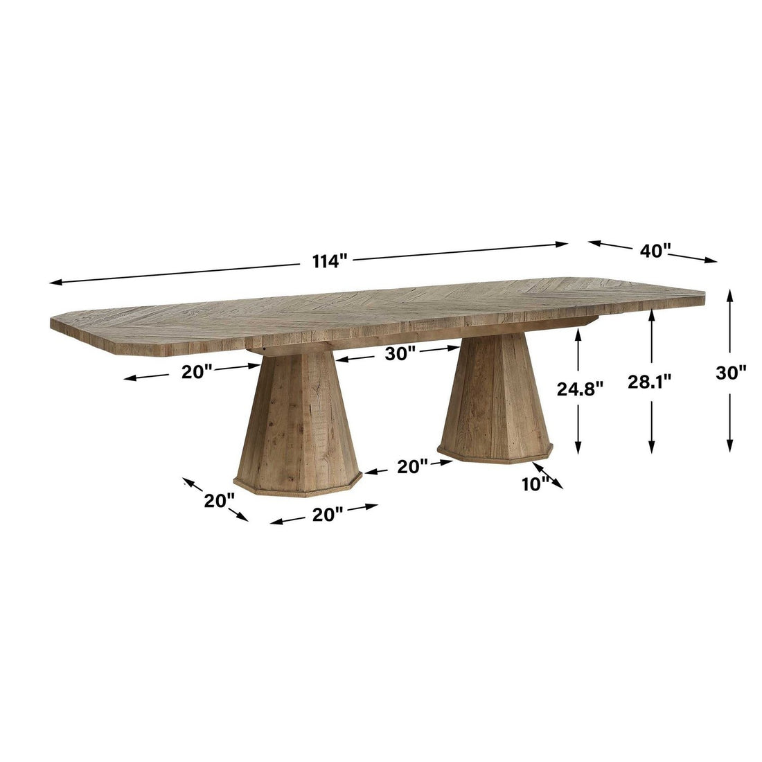 UTTERMOST CALEDON DINING TABLE - Dining Chairs