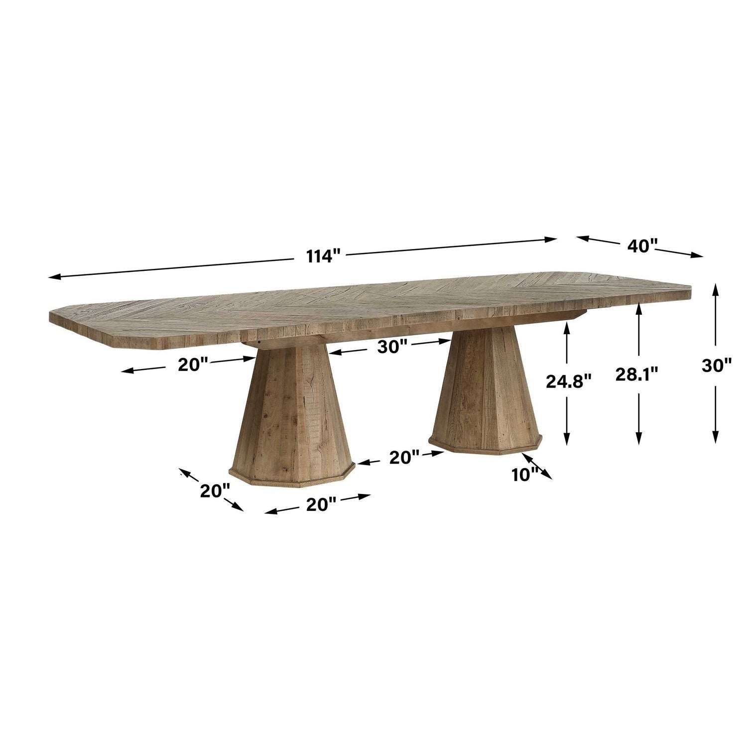 UTTERMOST CALEDON DINING TABLE - Dining Chairs