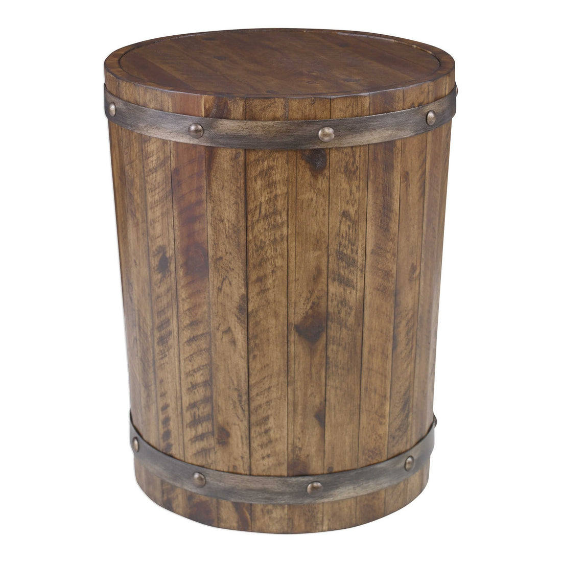 UTTERMOST Ceylon Wine Barrel Side Table - Side