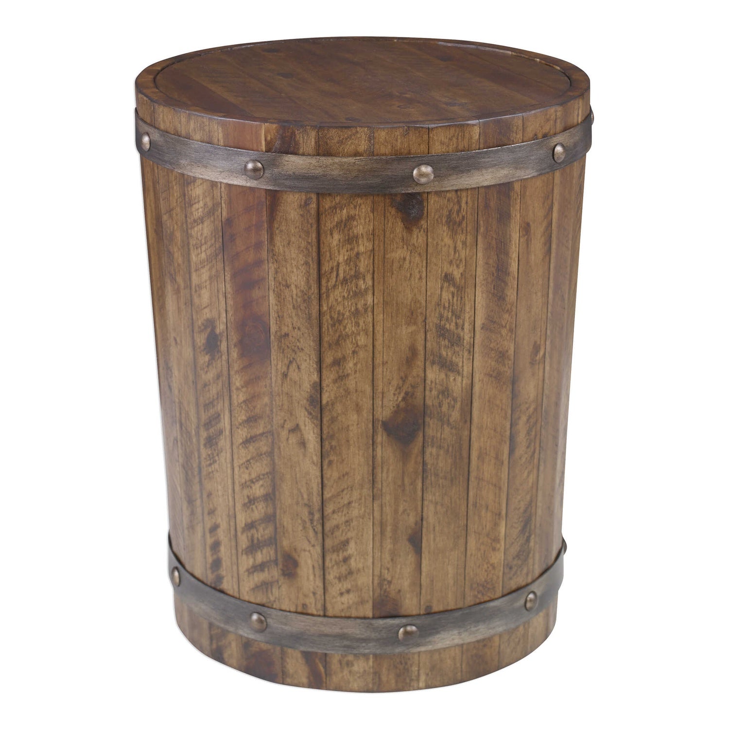 UTTERMOST Ceylon Wine Barrel Side Table - Side