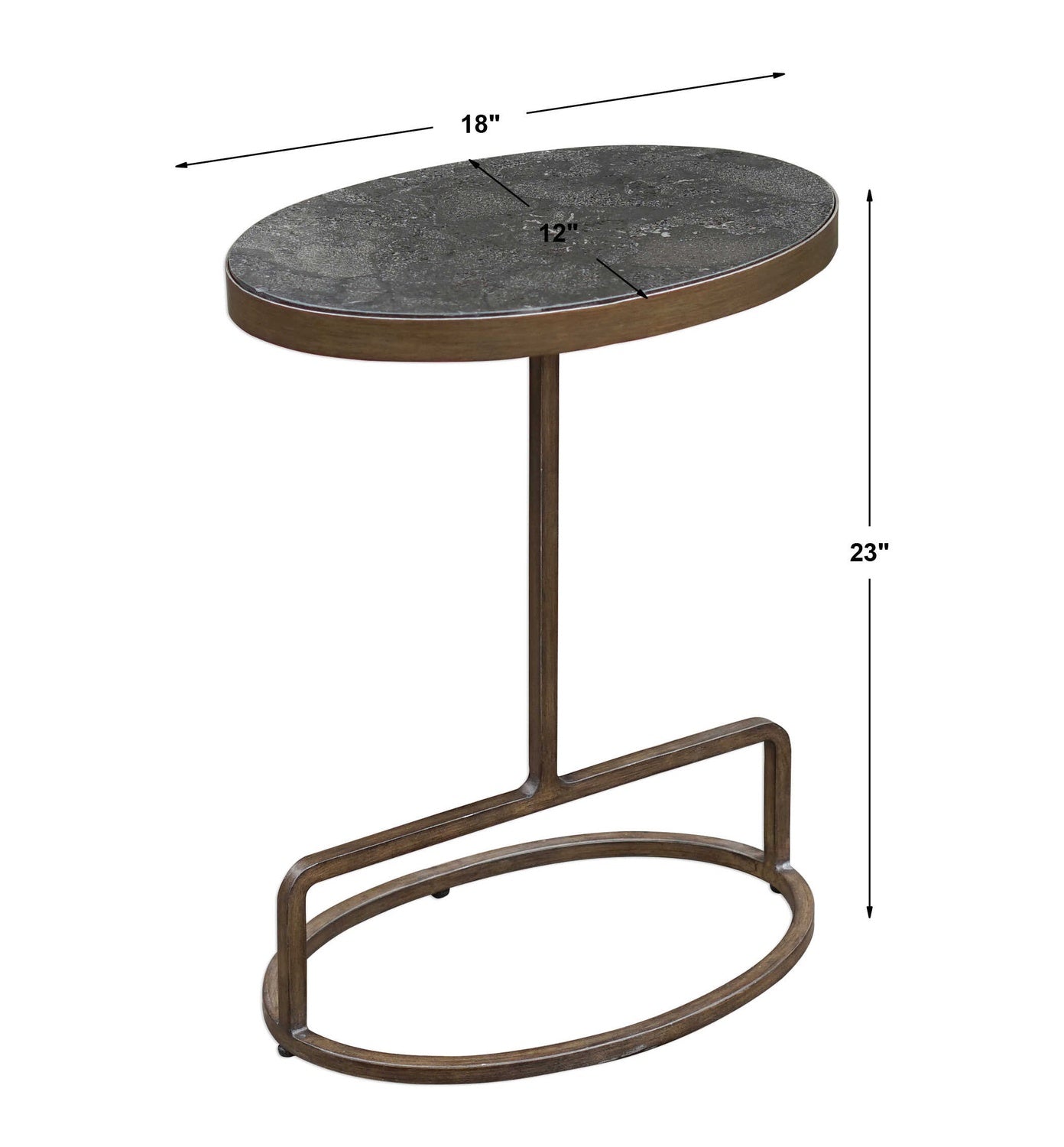 UTTERMOST JESSENIA ACCENT TABLE - Side