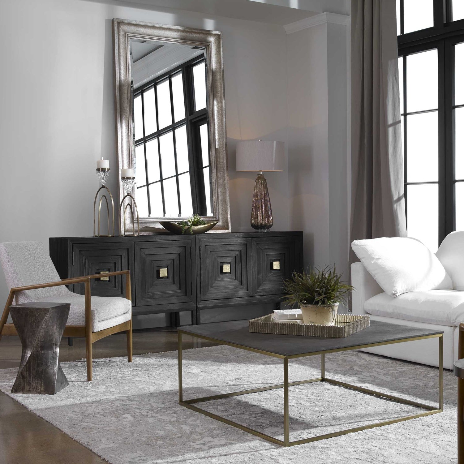UTTERMOST TREBON MODERN COFFEE TABLE - Coffee