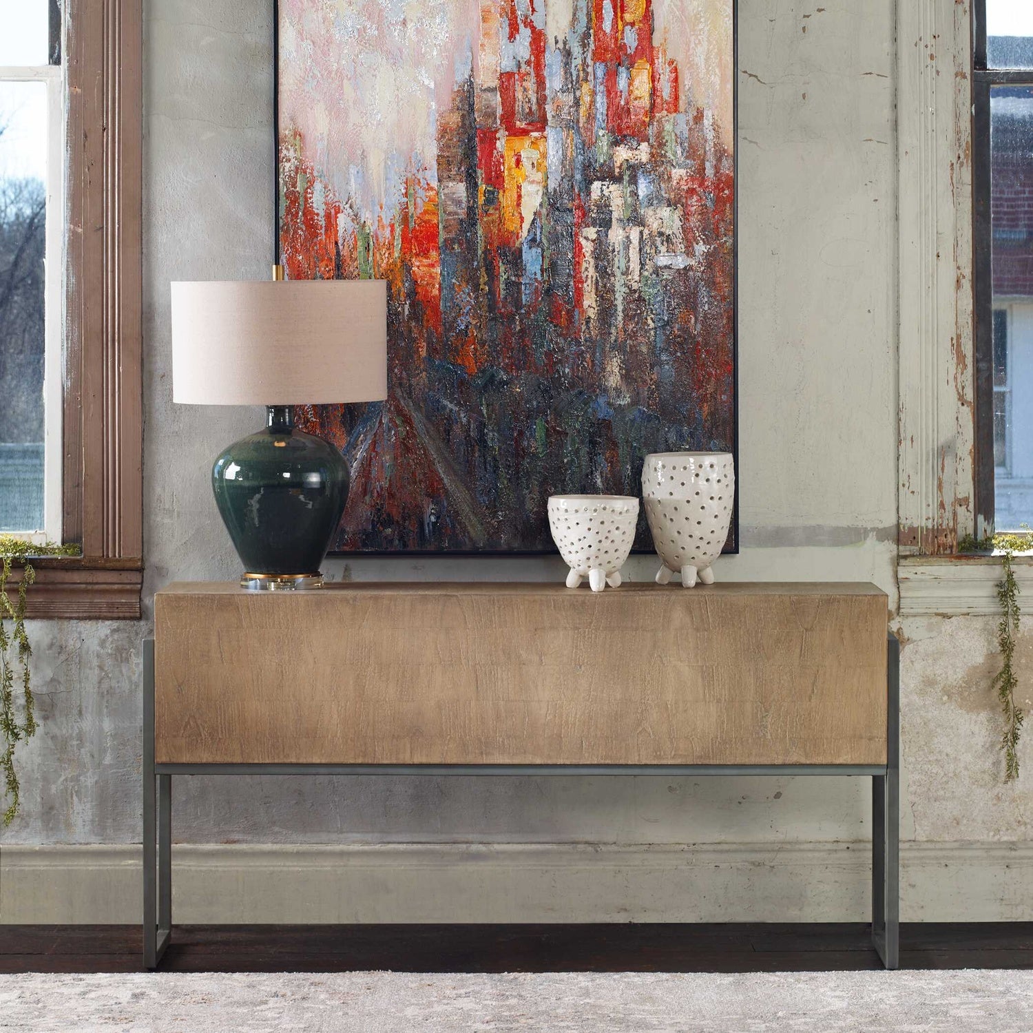 UTTERMOST Nevis Contemporary Console Table - Consoles