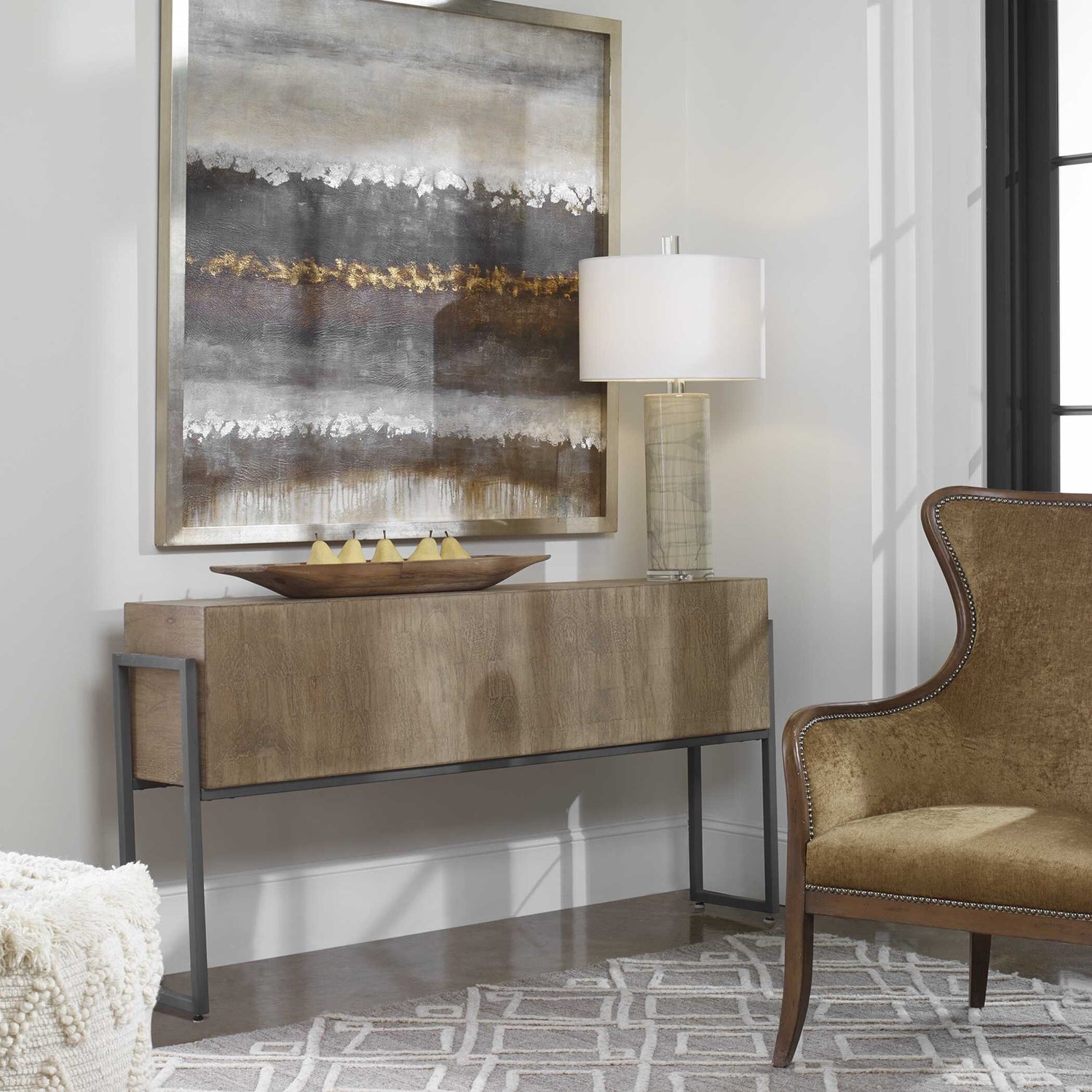 UTTERMOST NEVIS CONTEMPORARY CONSOLE TABLE - Consoles