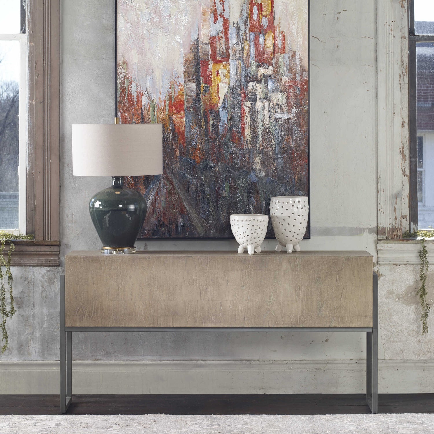 UTTERMOST NEVIS CONTEMPORARY CONSOLE TABLE - Consoles