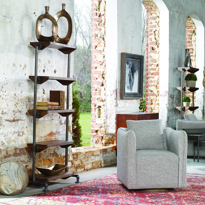 UTTERMOST Rhordyn Industrial Etagere - Cabinets & Bar