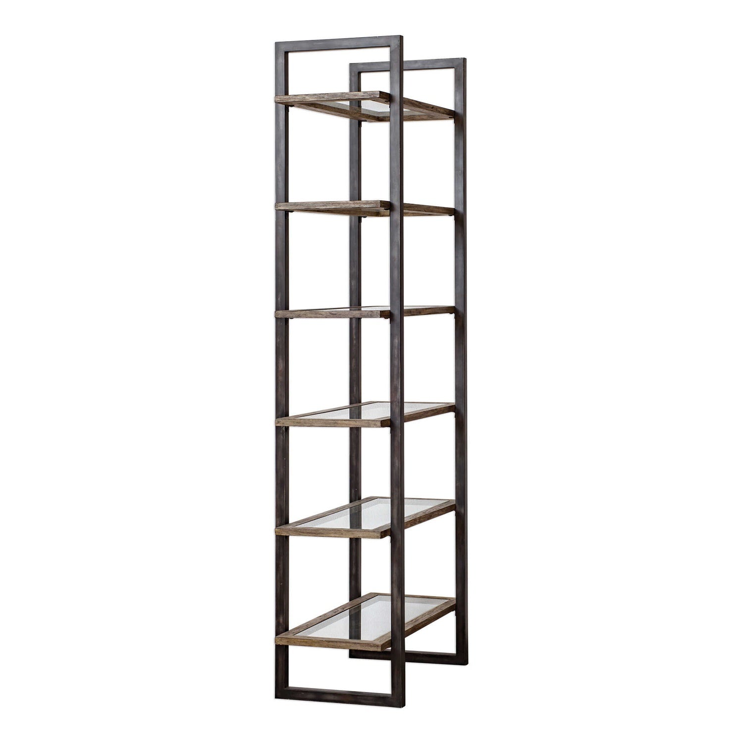 UTTERMOST Olwyn Industrial Etagere - Cabinets & Bar