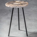 UTTERMOST MIRCEA PETRIFIED ACCENT TABLE - Side
