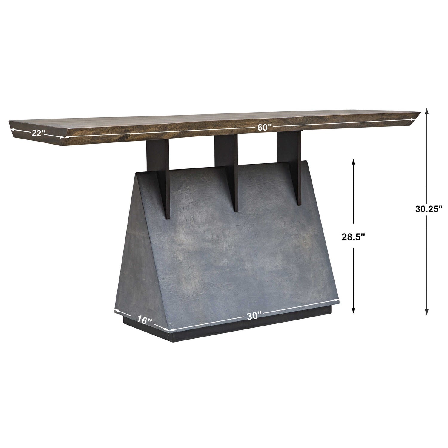 UTTERMOST Vessel Industrial Console Table - Consoles