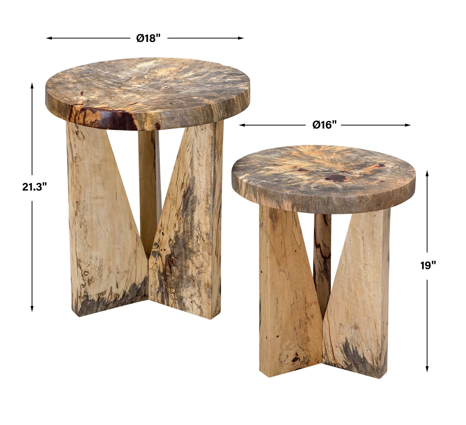 UTTERMOST NADETTE NESTING TABLES - Side