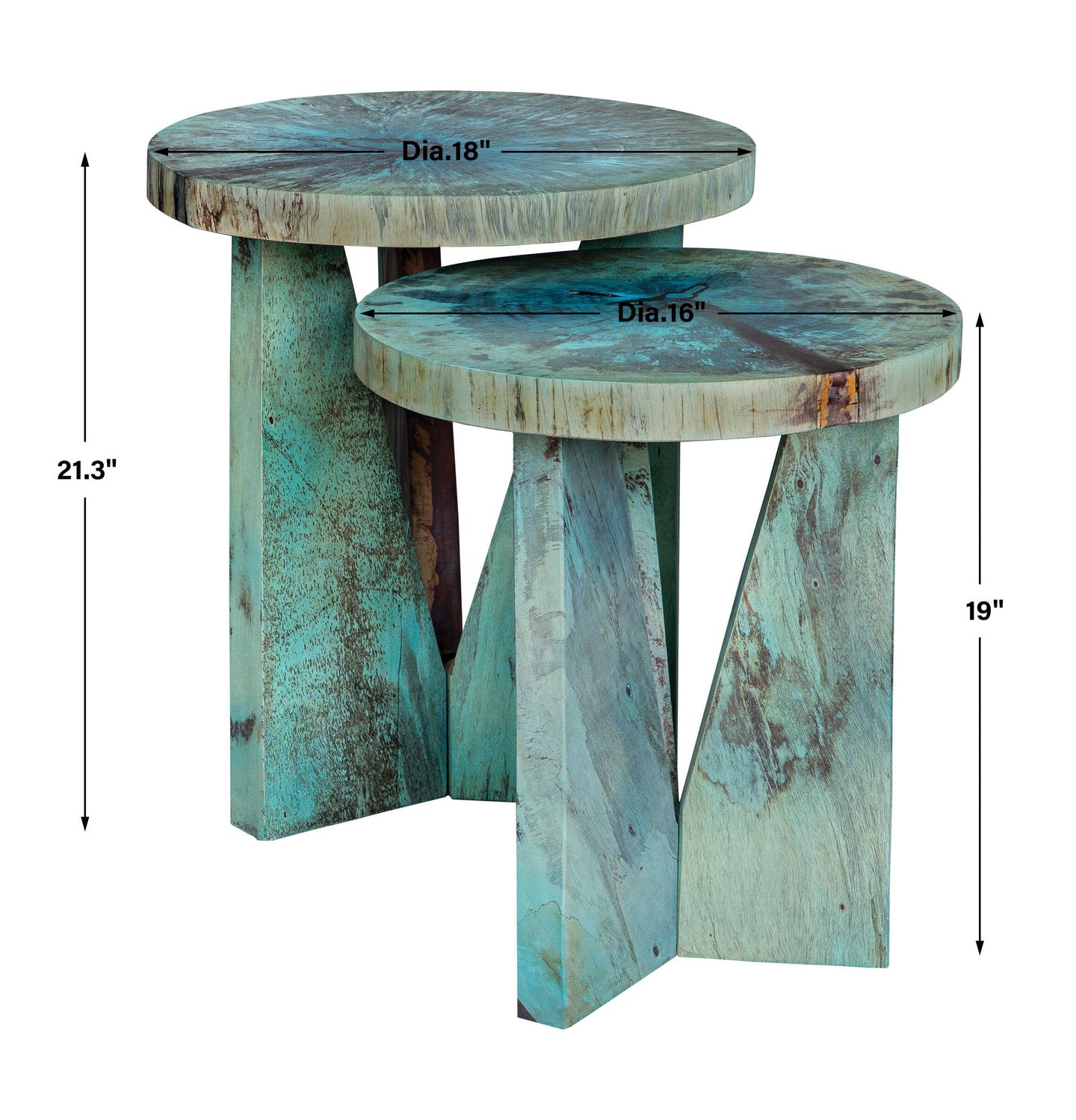 UTTERMOST NADETTE NESTING TABLES - Side