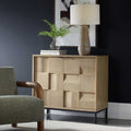 UTTERMOST LORENZO GEOMETRIC 2 DOOR CABINET - Cabinets & Bar