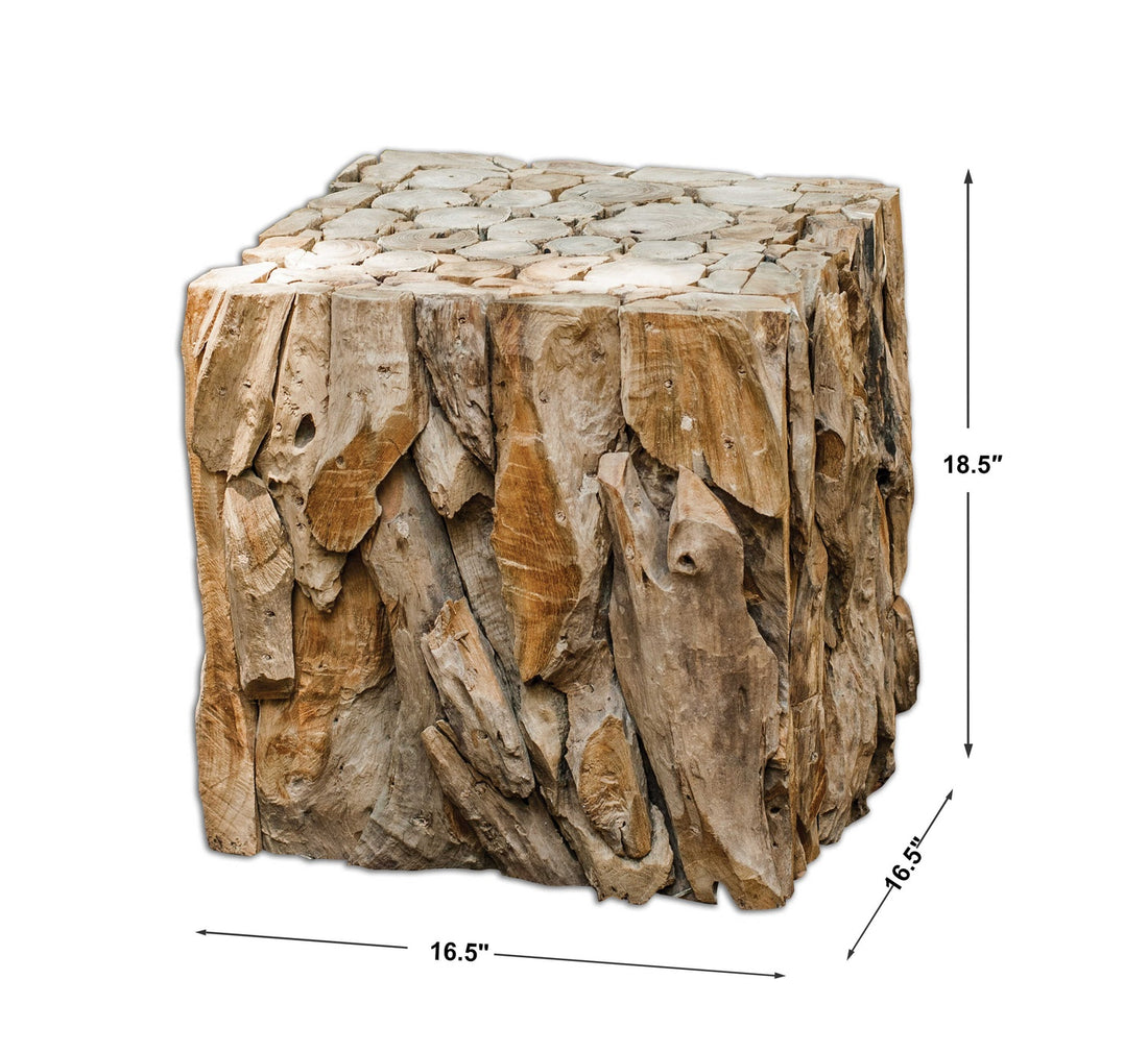 UTTERMOST ROOT BUNCHING CUBE - Decorative Accents
