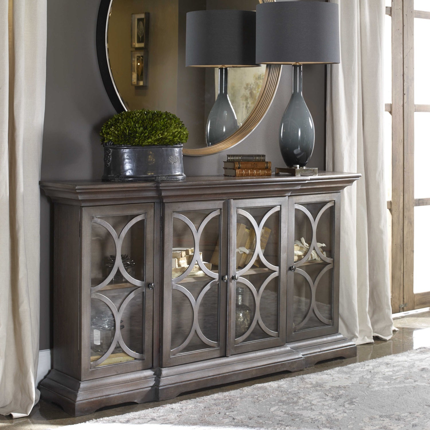 UTTERMOST BELINO 4 DOOR CHEST - Benches, Ottoman, Stools