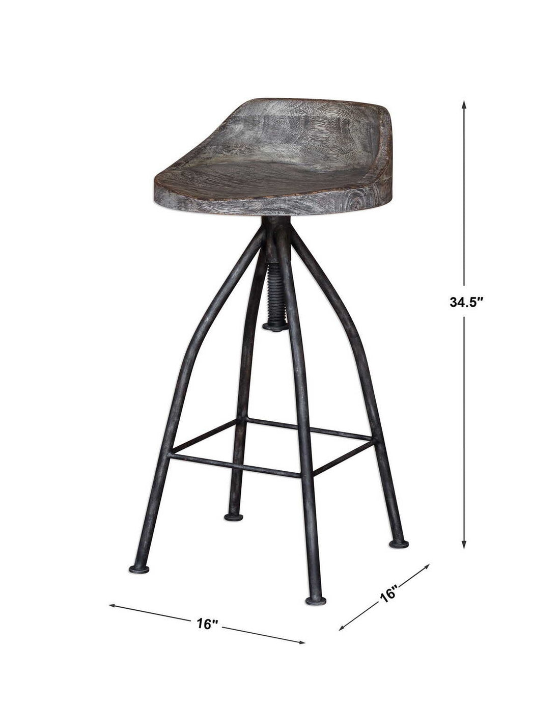 UTTERMOST KAIRU BAR STOOL - Benches, Ottoman, Stools