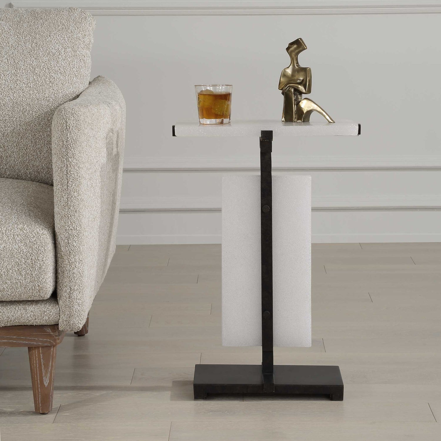 UTTERMOST Elements Bubble Accent Table - Side