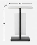 UTTERMOST ELEMENTS BUBBLE ACCENT TABLE - Side